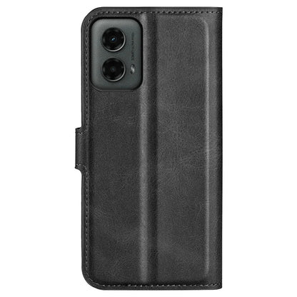 For Motorola Moto G 5G (2024) Wallet Case Calf Texture Leather Phone Cover