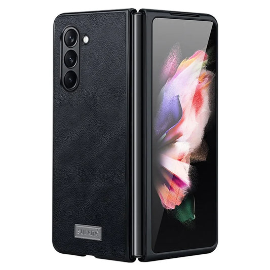 SULADA For Samsung Galaxy Z Fold6 5G 5G Case PU Leather Coated TPU+PC Folding Phone Cover