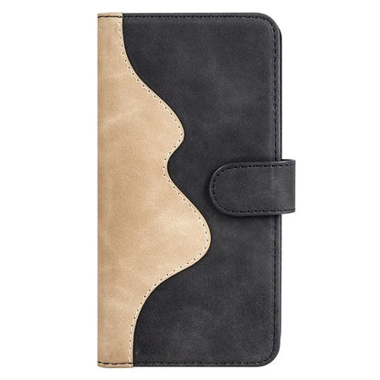 For Samsung Galaxy M15 5G Case Dual Color Splicing Phone Leather Cover