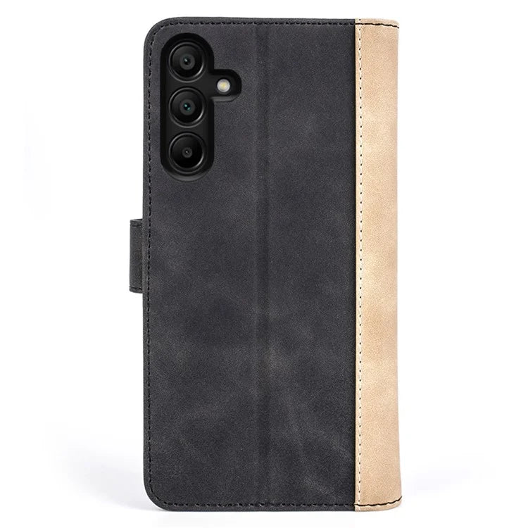 For Samsung Galaxy M15 5G Case Dual Color Splicing Phone Leather Cover