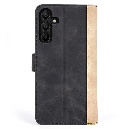 For Samsung Galaxy M15 5G Case Dual Color Splicing Phone Leather Cover
