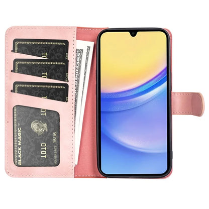 For Samsung Galaxy M15 5G Case Dual Color Splicing Phone Leather Cover