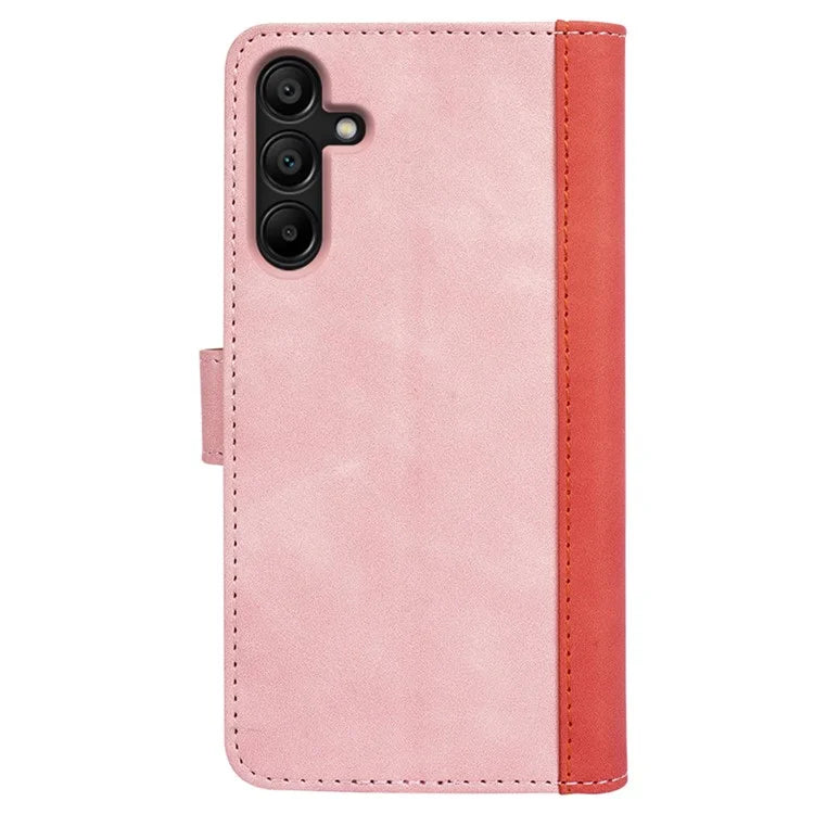For Samsung Galaxy M15 5G Case Dual Color Splicing Phone Leather Cover