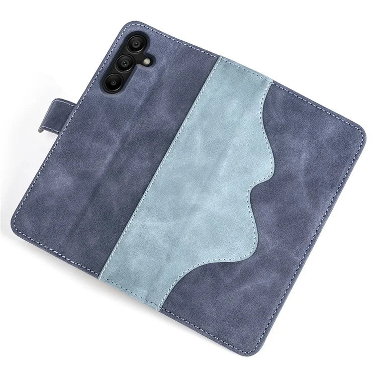 For Samsung Galaxy M15 5G Case Dual Color Splicing Phone Leather Cover