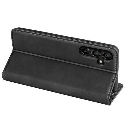 For Samsung Galaxy M15 5G Case Skin Feel Anti-Scratch Leather Wallet Phone Cover