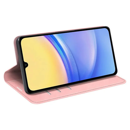 For Samsung Galaxy M15 5G Case Skin Feel Anti-Scratch Leather Wallet Phone Cover