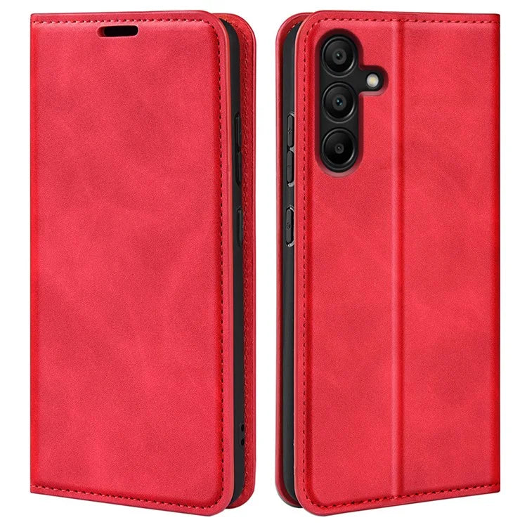 For Samsung Galaxy M15 5G Case Skin Feel Anti-Scratch Leather Wallet Phone Cover