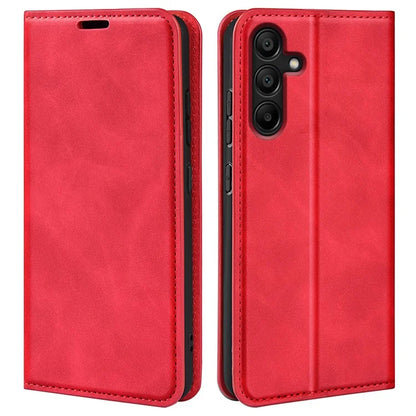 For Samsung Galaxy M15 5G Case Skin Feel Anti-Scratch Leather Wallet Phone Cover