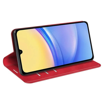 For Samsung Galaxy M15 5G Case Skin Feel Anti-Scratch Leather Wallet Phone Cover