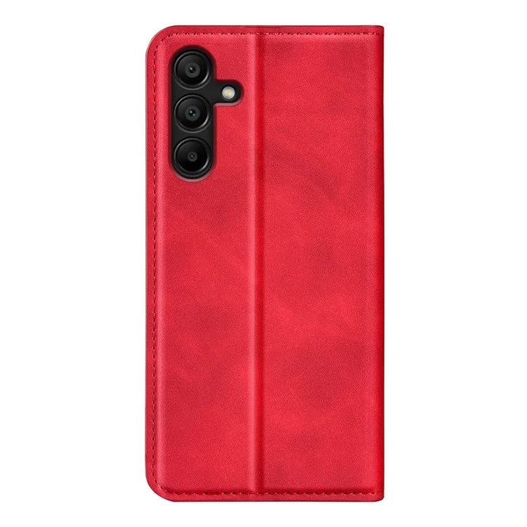 For Samsung Galaxy M15 5G Case Skin Feel Anti-Scratch Leather Wallet Phone Cover