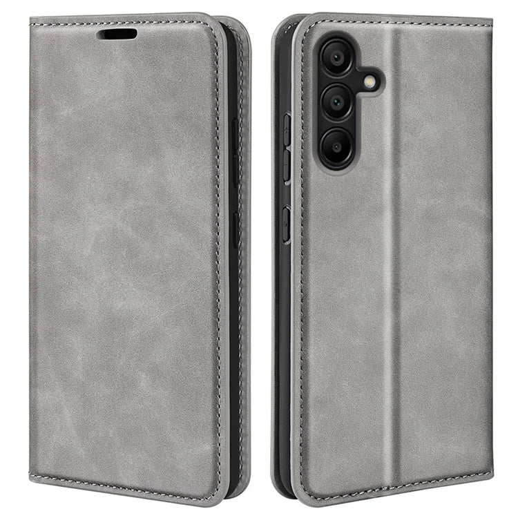 For Samsung Galaxy M15 5G Case Skin Feel Anti-Scratch Leather Wallet Phone Cover
