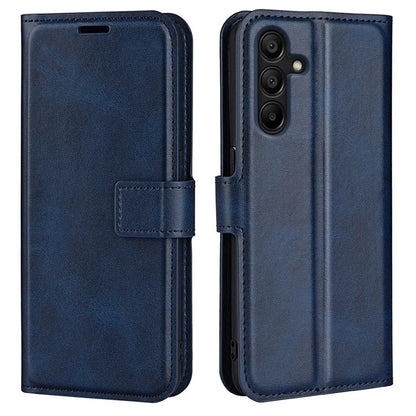 For Samsung Galaxy M15 5G Case Leather Magnetic Clasp Wallet Phone Cover Calf Texture