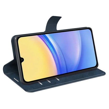 For Samsung Galaxy M15 5G Case Leather Magnetic Clasp Wallet Phone Cover Calf Texture