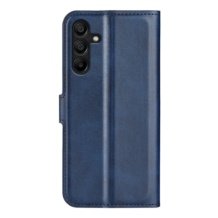 For Samsung Galaxy M15 5G Case Leather Magnetic Clasp Wallet Phone Cover Calf Texture