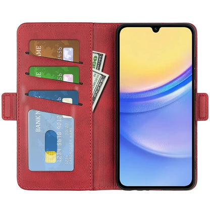 For Samsung Galaxy M15 5G Case PU Leather Wallet Card Slots Phone Cover