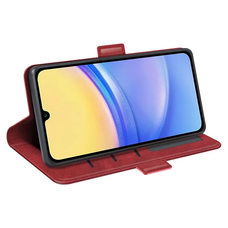 For Samsung Galaxy M15 5G Case PU Leather Wallet Card Slots Phone Cover