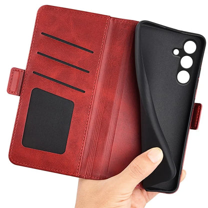 For Samsung Galaxy M15 5G Case PU Leather Wallet Card Slots Phone Cover