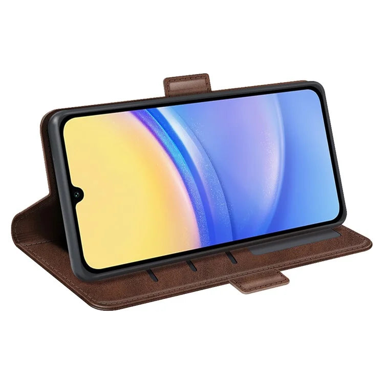 For Samsung Galaxy M15 5G Case PU Leather Wallet Card Slots Phone Cover