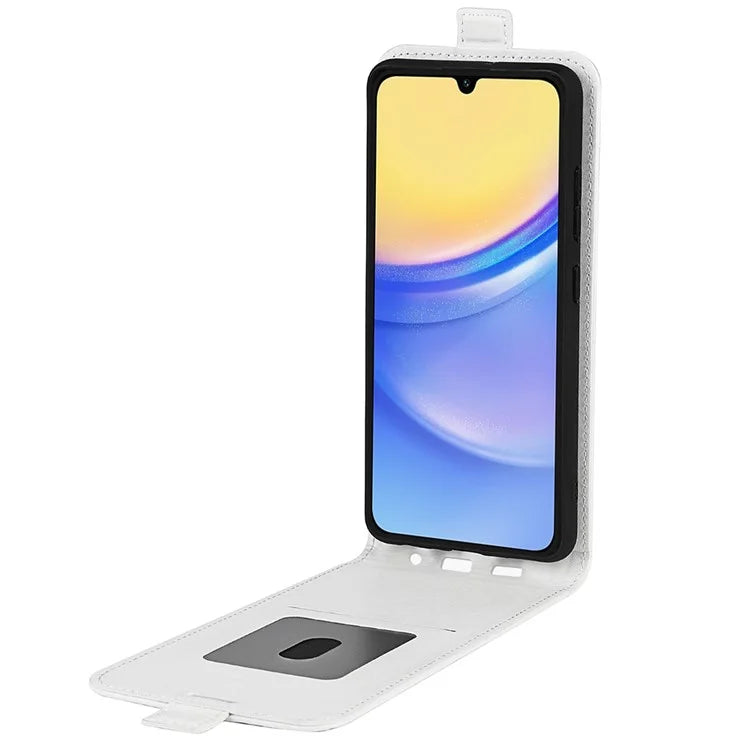 For Samsung Galaxy M15 5G Case Vertical Flip Card Slots Leather Phone Cover