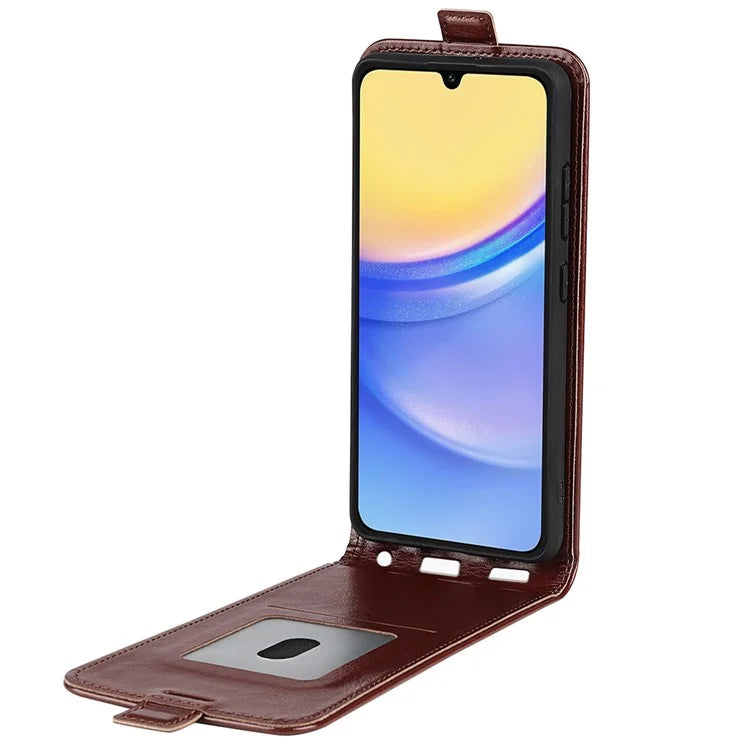 For Samsung Galaxy M15 5G Case Vertical Flip Card Slots Leather Phone Cover