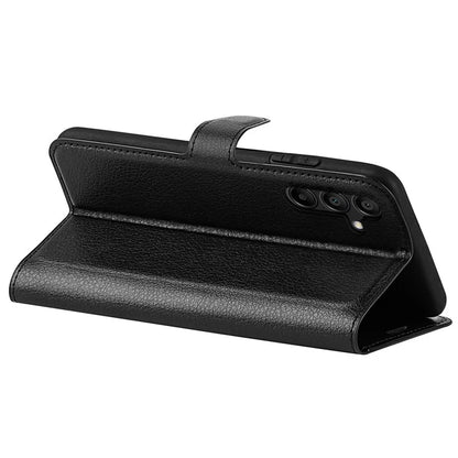 For Samsung Galaxy M15 5G Case Litchi Texture Leather Phone Cover Card Slot Magnetic Clasp