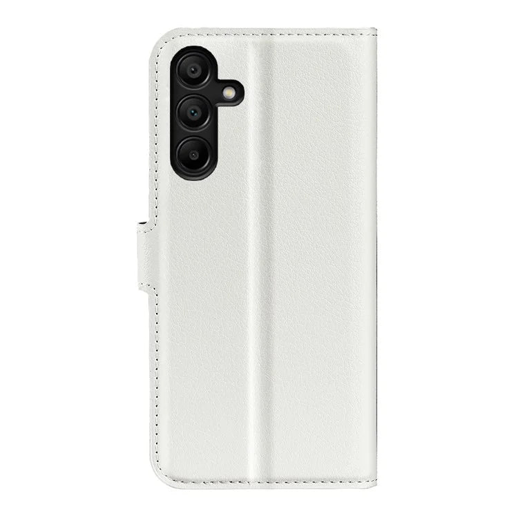 For Samsung Galaxy M15 5G Case Litchi Texture Leather Phone Cover Card Slot Magnetic Clasp