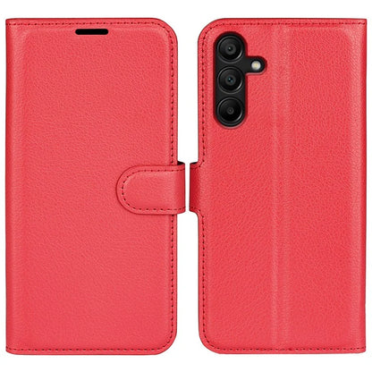 For Samsung Galaxy M15 5G Case Litchi Texture Leather Phone Cover Card Slot Magnetic Clasp