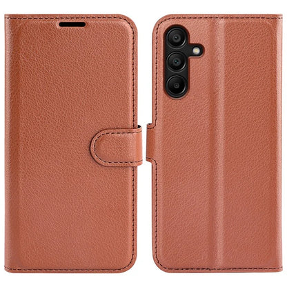For Samsung Galaxy M15 5G Case Litchi Texture Leather Phone Cover Card Slot Magnetic Clasp