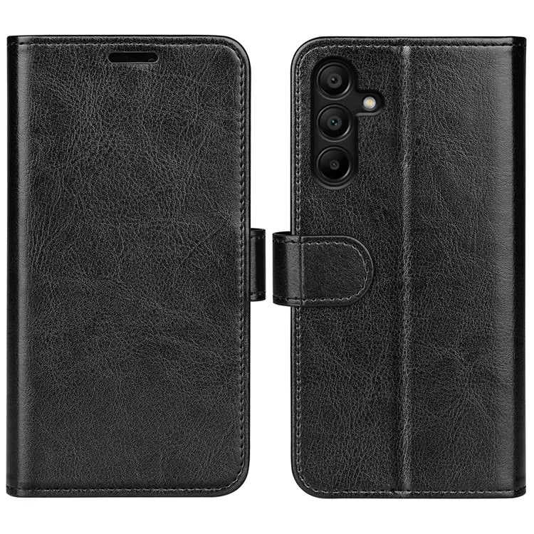 For Samsung Galaxy M15 5G Case Folio Flip Leather Phone Cover Crazy Horse Texture