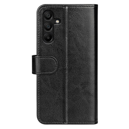 For Samsung Galaxy M15 5G Case Folio Flip Leather Phone Cover Crazy Horse Texture