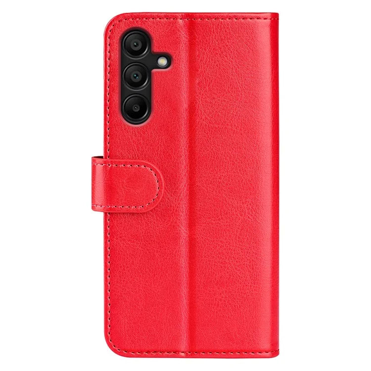 For Samsung Galaxy M15 5G Case Folio Flip Leather Phone Cover Crazy Horse Texture