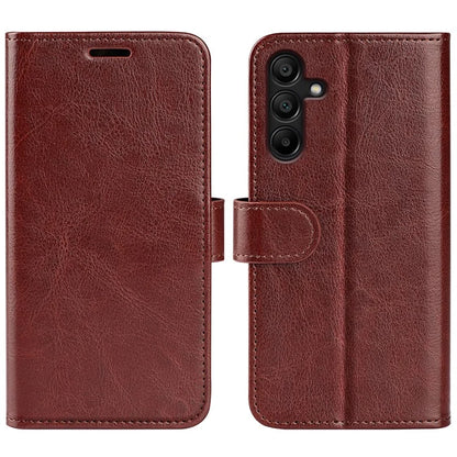 For Samsung Galaxy M15 5G Case Folio Flip Leather Phone Cover Crazy Horse Texture