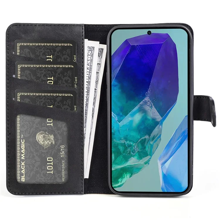 For Samsung Galaxy M55 5G / C55 5G / F55 5G Case Wallet Leather Phone Cover Two-Tone Splicing