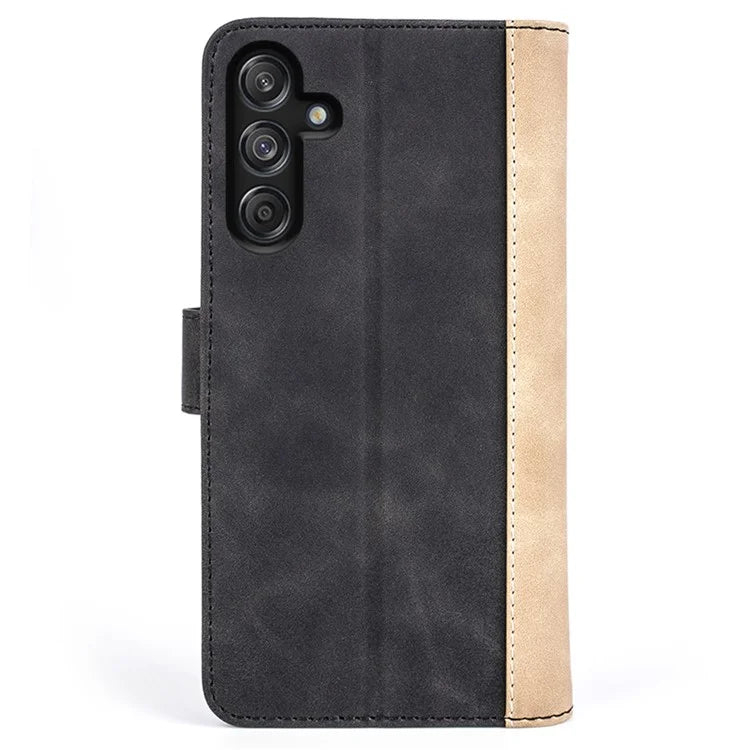 For Samsung Galaxy M55 5G / C55 5G / F55 5G Case Wallet Leather Phone Cover Two-Tone Splicing