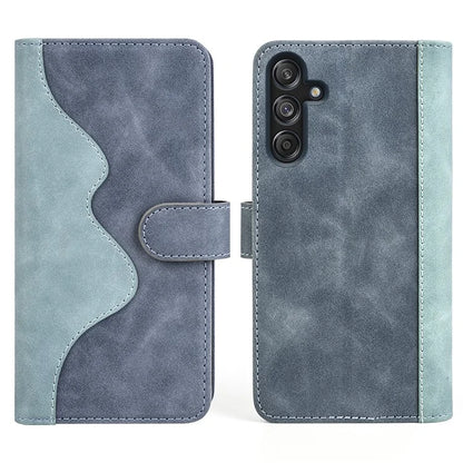 For Samsung Galaxy M55 5G / C55 5G / F55 5G Case Wallet Leather Phone Cover Two-Tone Splicing