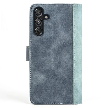 For Samsung Galaxy M55 5G / C55 5G / F55 5G Case Wallet Leather Phone Cover Two-Tone Splicing