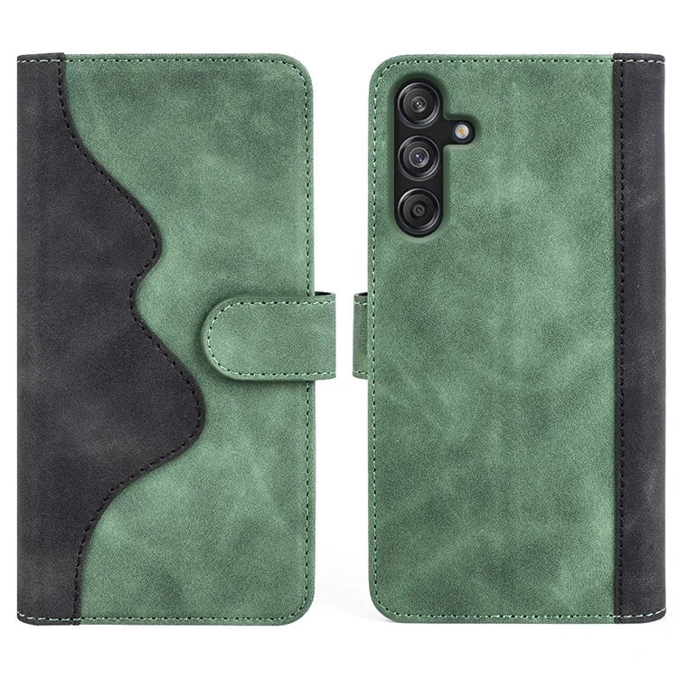 For Samsung Galaxy M55 5G / C55 5G / F55 5G Case Wallet Leather Phone Cover Two-Tone Splicing