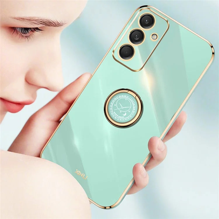XINLI For Samsung Galaxy M55 5G / C55 5G / F55 5G Case Ring Kickstand TPU Phone Cover