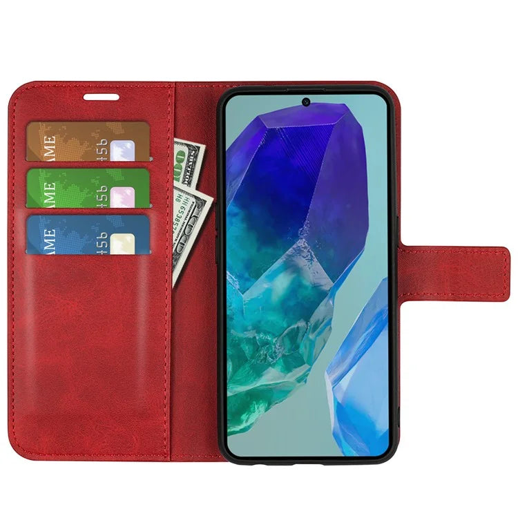For Samsung Galaxy M55 5G / C55 5G / F55 5G Case Calf Texture Leather Phone Cover