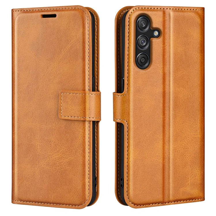 For Samsung Galaxy M55 5G / C55 5G / F55 5G Case Calf Texture Leather Phone Cover