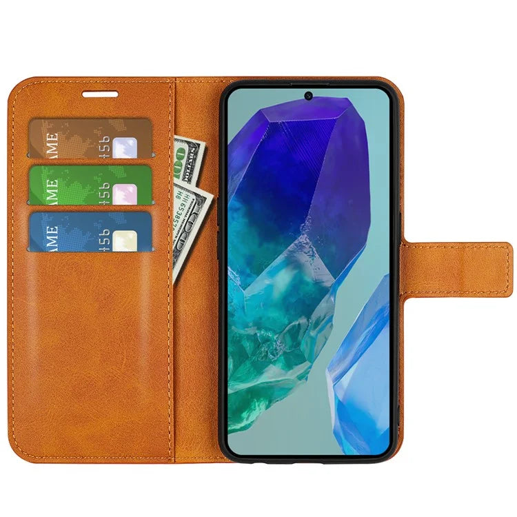For Samsung Galaxy M55 5G / C55 5G / F55 5G Case Calf Texture Leather Phone Cover