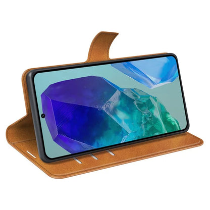 For Samsung Galaxy M55 5G / C55 5G / F55 5G Case Calf Texture Leather Phone Cover