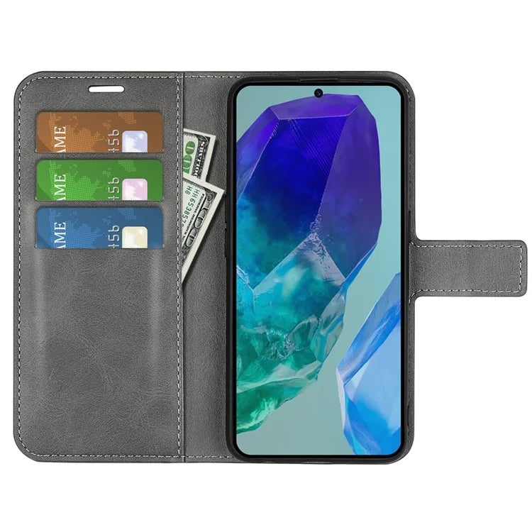 For Samsung Galaxy M55 5G / C55 5G / F55 5G Case Calf Texture Leather Phone Cover