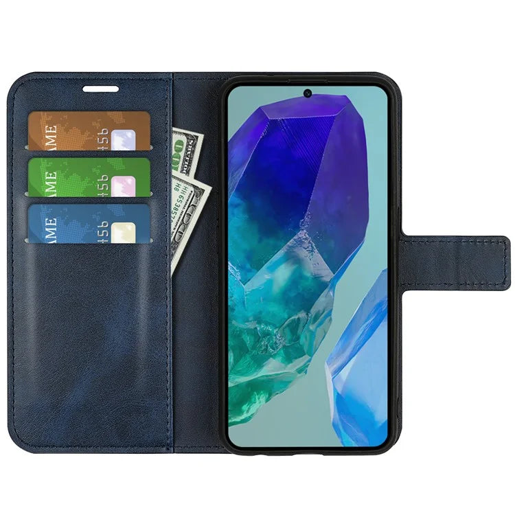 For Samsung Galaxy M55 5G / C55 5G / F55 5G Case Calf Texture Leather Phone Cover