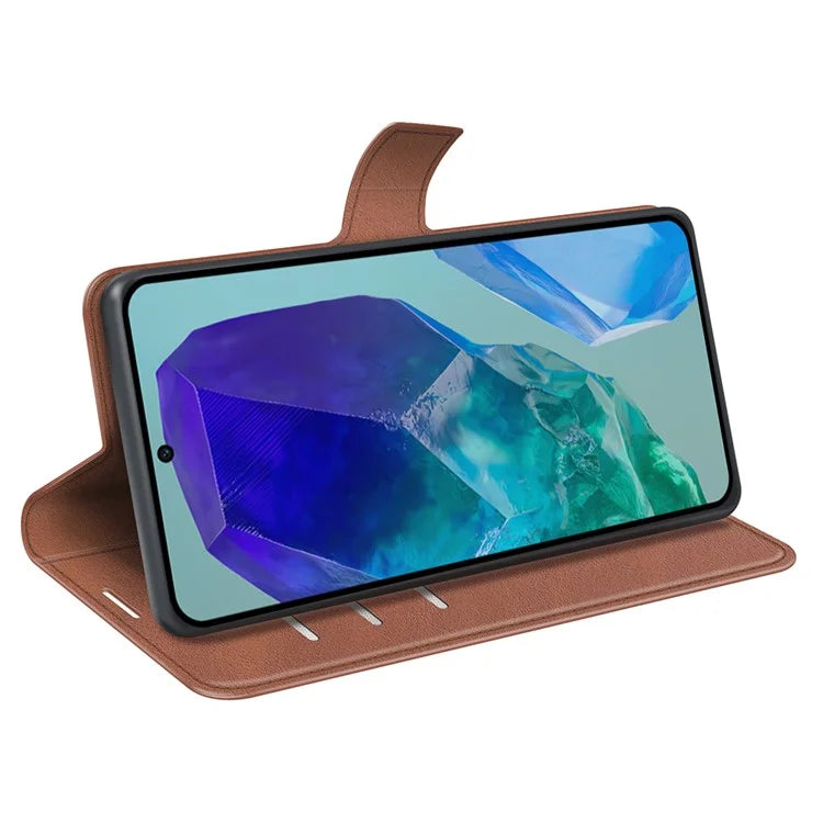 For Samsung Galaxy M55 5G / C55 5G / F55 5G Case Calf Texture Leather Phone Cover