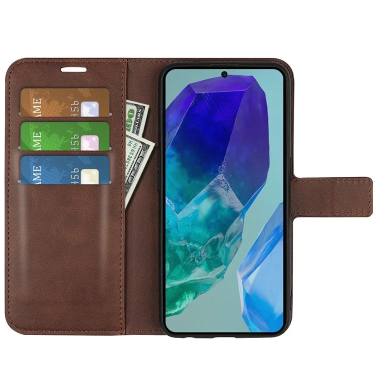 For Samsung Galaxy M55 5G / C55 5G / F55 5G Case Calf Texture Leather Phone Cover