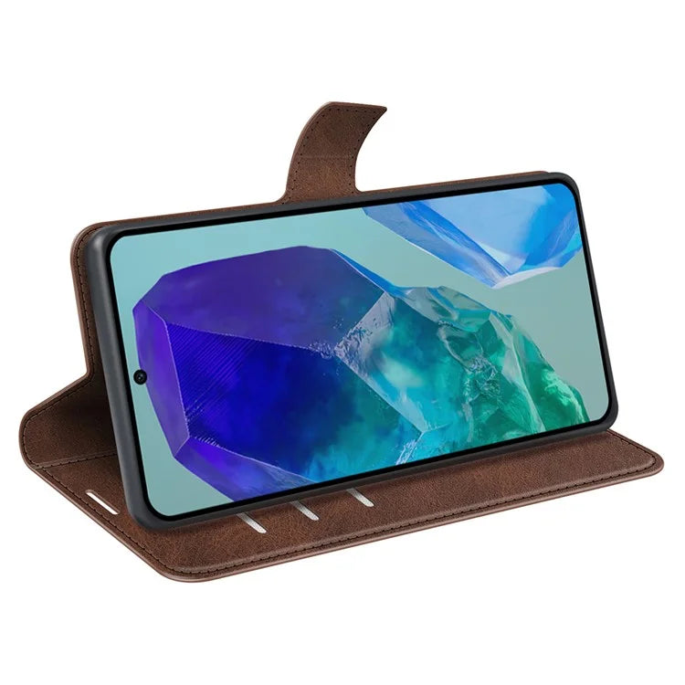 For Samsung Galaxy M55 5G / C55 5G / F55 5G Case Calf Texture Leather Phone Cover