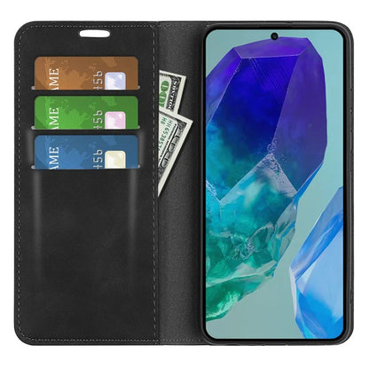 For Samsung Galaxy M55 5G / C55 5G / F55 5G Case Wallet Leather Phone Cover Skin Feel Strong Magnetic