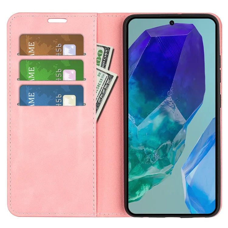 For Samsung Galaxy M55 5G / C55 5G / F55 5G Case Wallet Leather Phone Cover Skin Feel Strong Magnetic