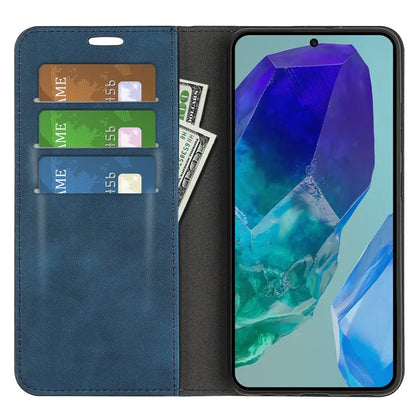 For Samsung Galaxy M55 5G / C55 5G / F55 5G Case Wallet Leather Phone Cover Skin Feel Strong Magnetic